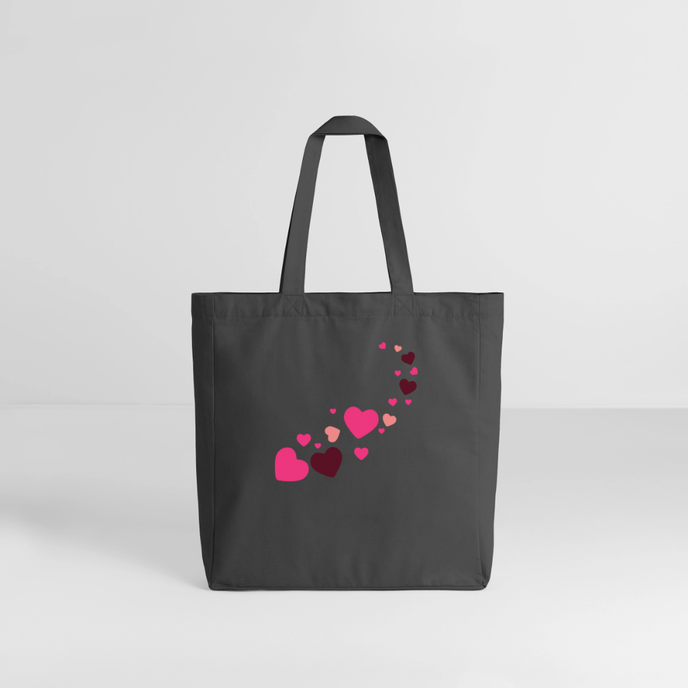Tote bag Stanley/Stella Midweight recyclé Coeur Peace rose - Lusoquot - charbon