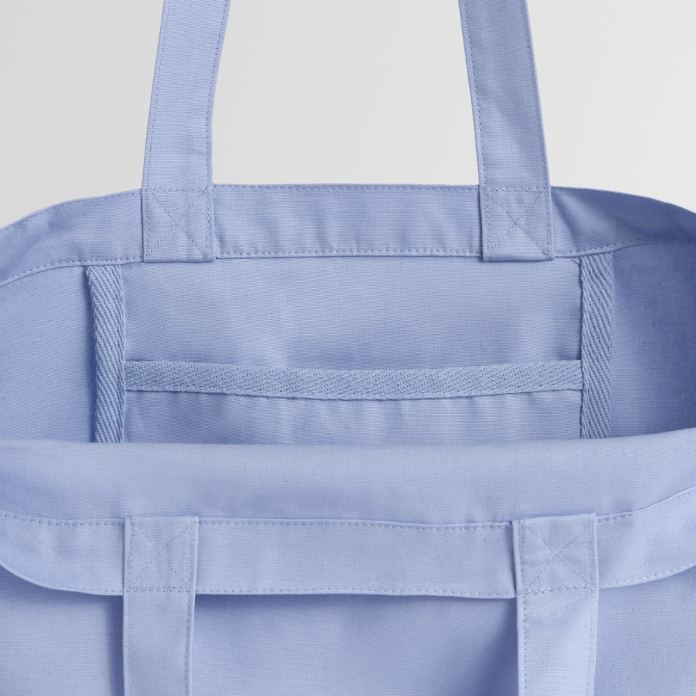 Tote bag Stanley/Stella Midweight recyclé Coeur Peace rose - Lusoquot - ciel