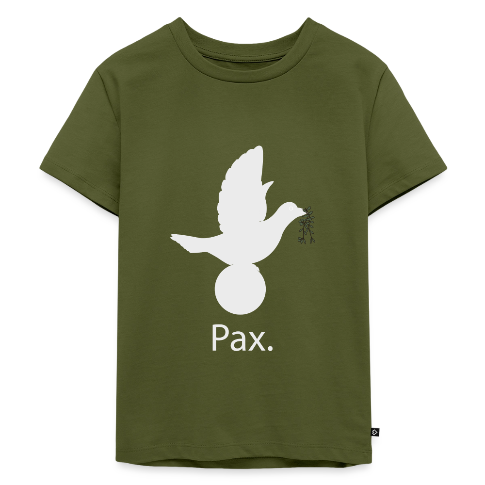 T-shirt Premium Enfant Pax blanc - Lusoquot - kaki