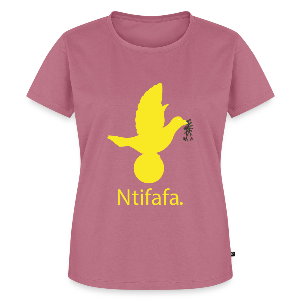 T-shirt Premium Femme Ntifafa jaune - Lusoquot - mauve