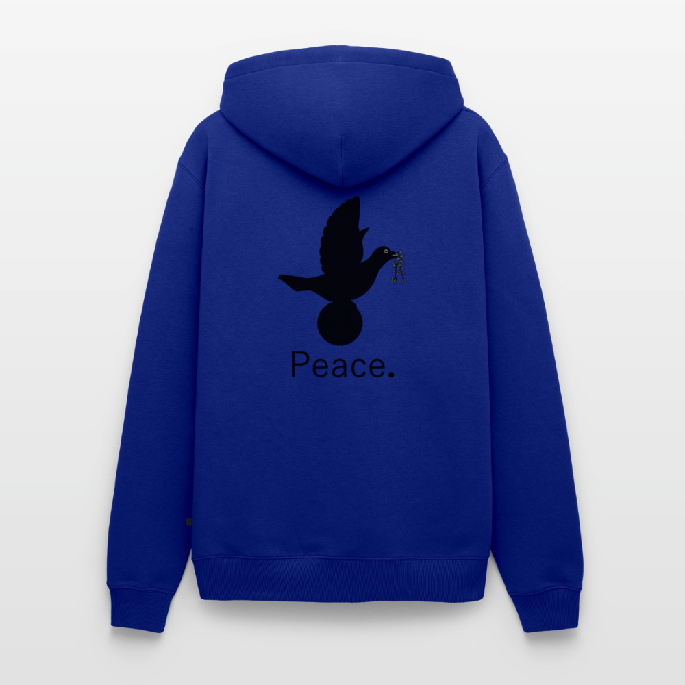Sweat-shirt à capuche Premium pour hommes Peace and joy Peace noir - Lusoquot - bleu roi