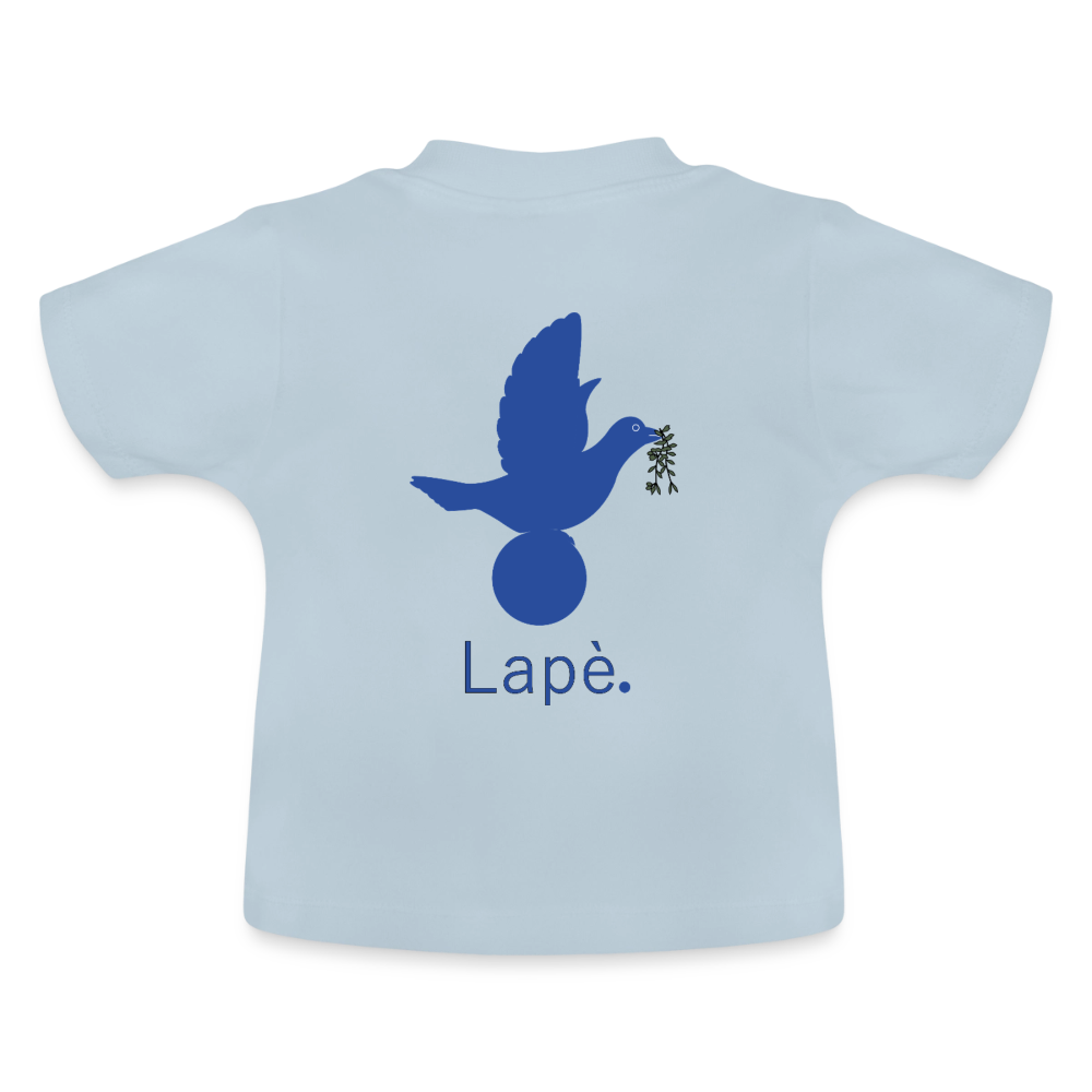 T-shirt Bébé anniversaire 2ans Paix bleu - Lusoquot - bleu clair