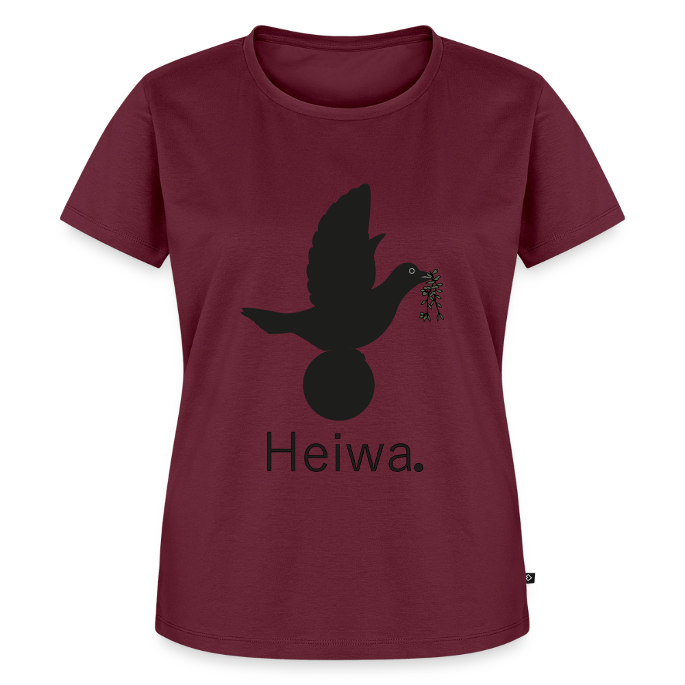 T-shirt Premium Femme Heiwa noir - Lusoquot - bourgogne