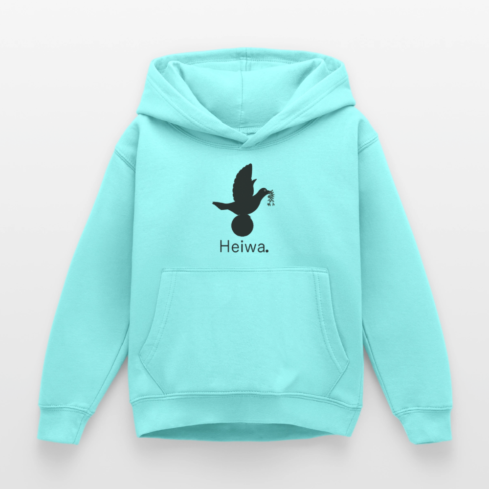 Sweat à capuche Enfant Heiwa noir - Lusoquot - menthe poivrée
