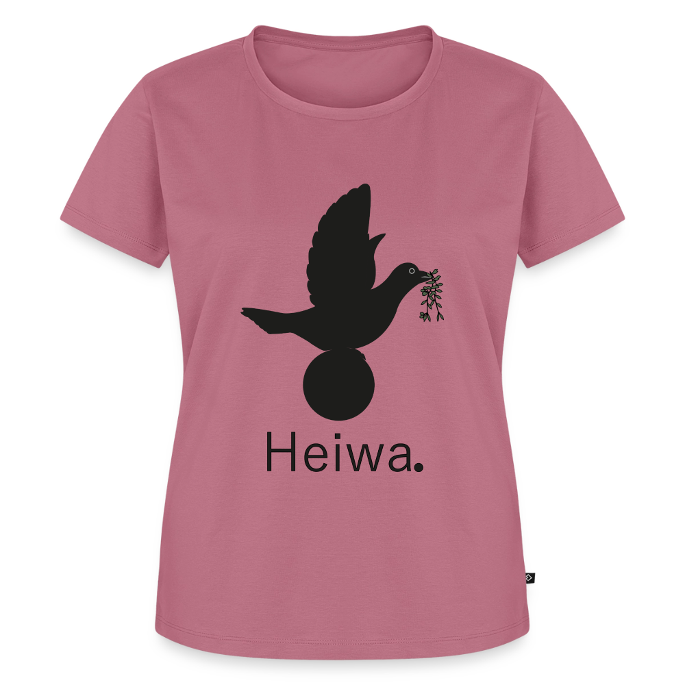 T-shirt Premium Femme Heiwa noir - Lusoquot - mauve
