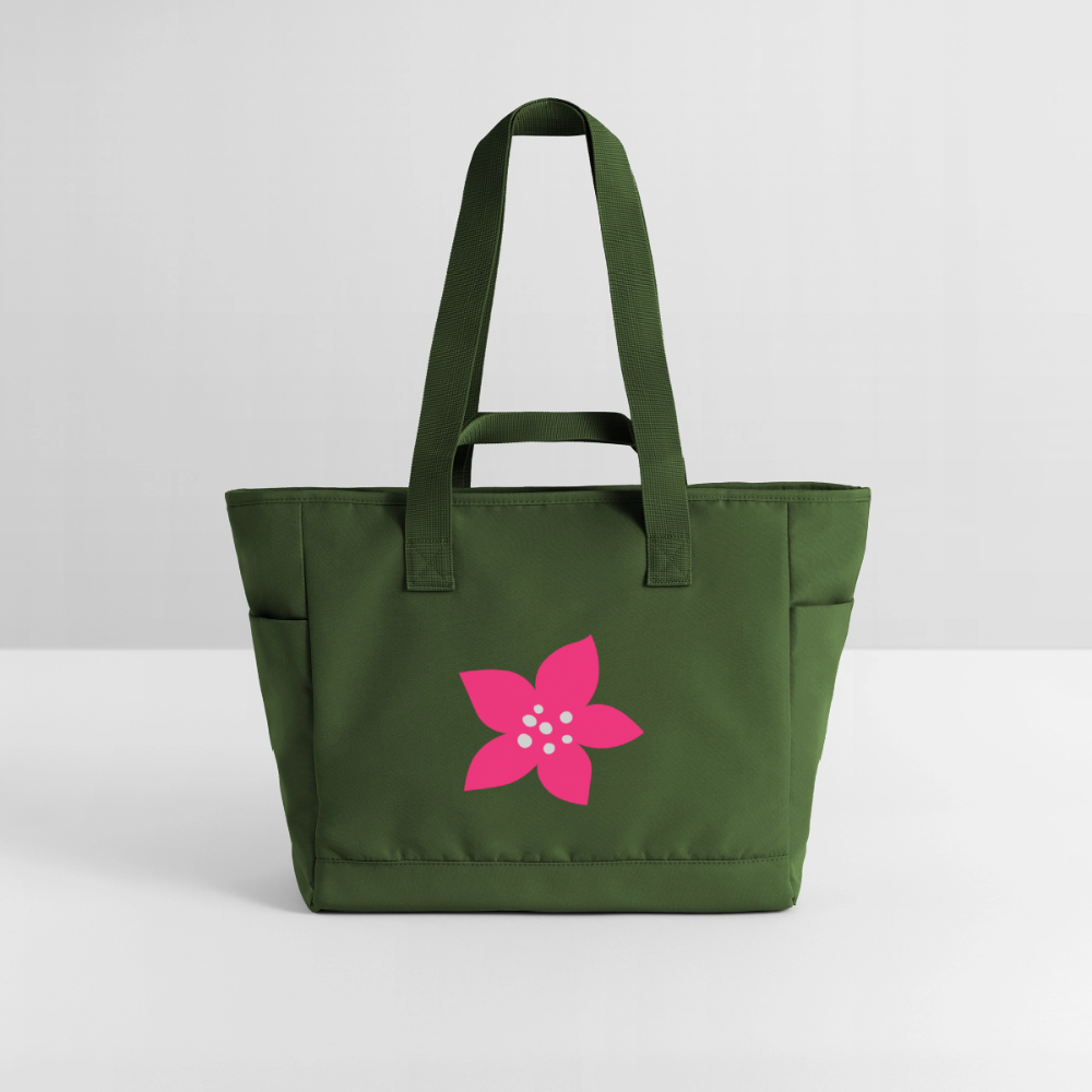 Sac matelassé déperlant Peace rose - Lusoquot - vert sapin