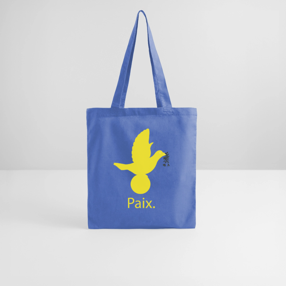 Tote Bag Paix jaune - Lusoquot - bleu pâle