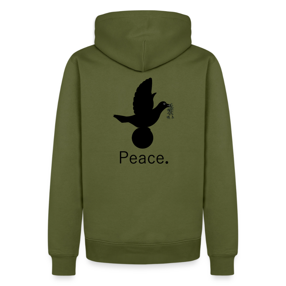 Sweat-shirt à capuche Premium pour hommes Peace and joy Peace noir - Lusoquot - kaki