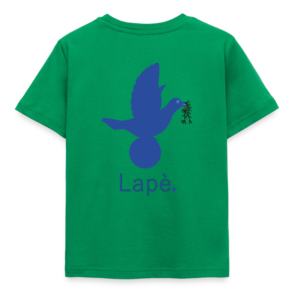 T-shirt Enfant anniversaire 2 ans Lapè bleu - Lusoquot - vert