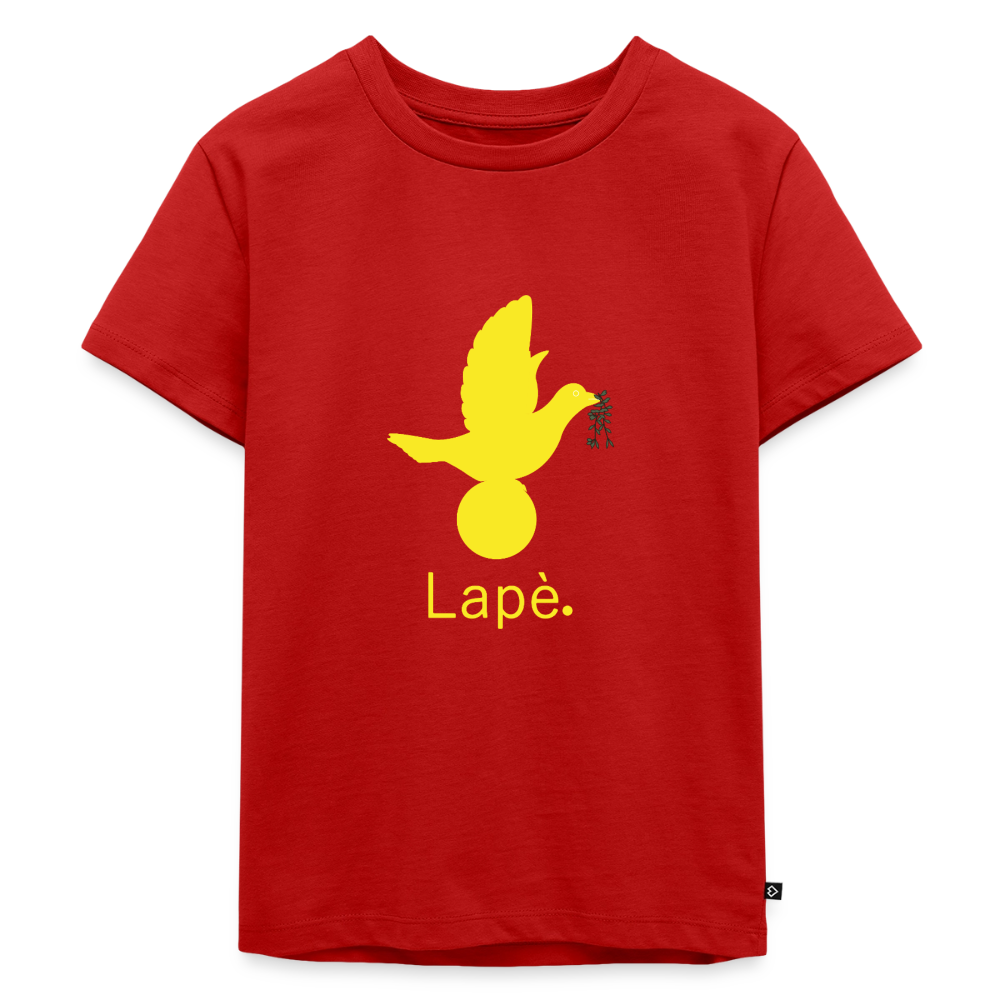T-shirt Premium Enfant Lapè jaune - Lusoquot - rouge