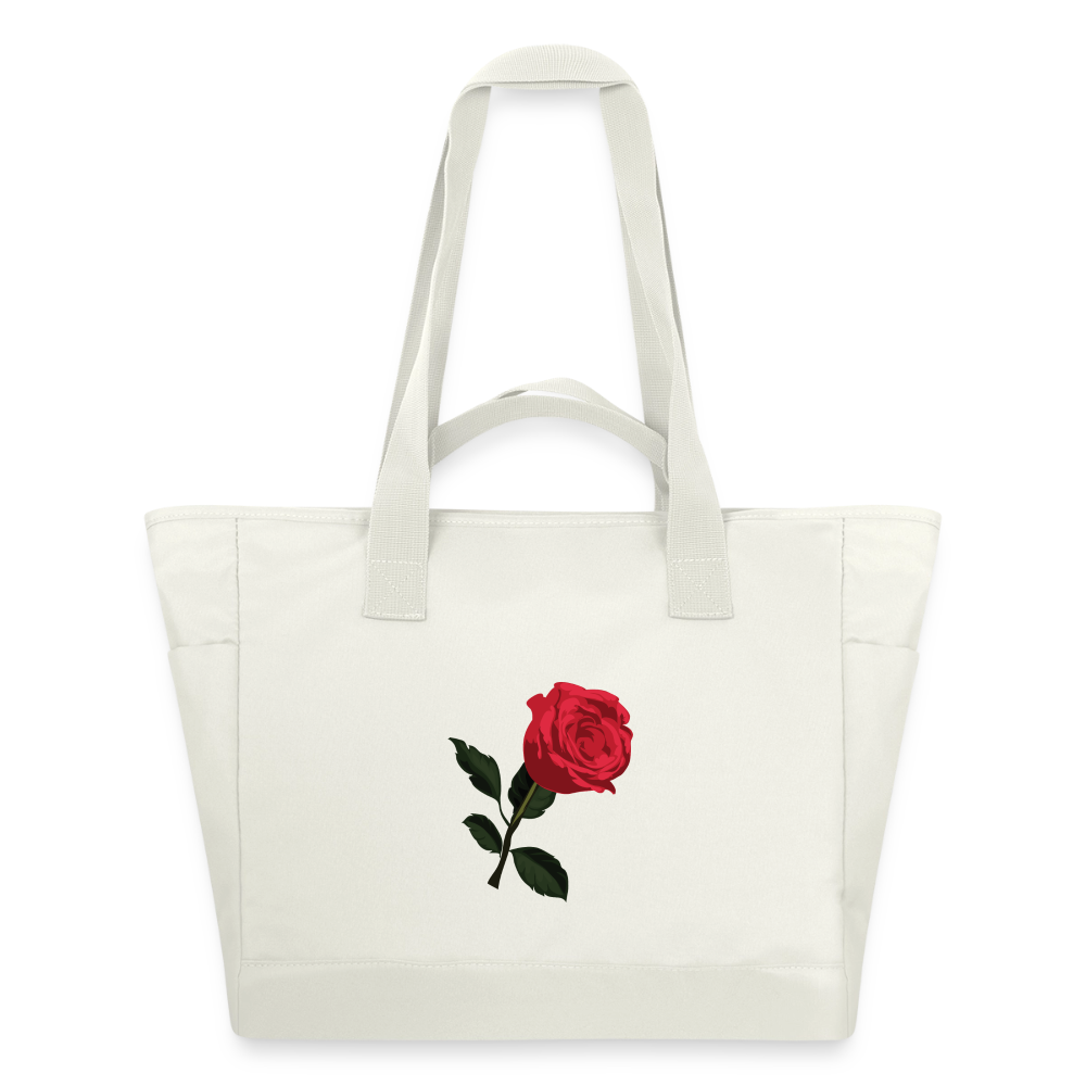 Sac matelassé déperlant Pax rouge -Lusoquot - blanc nature