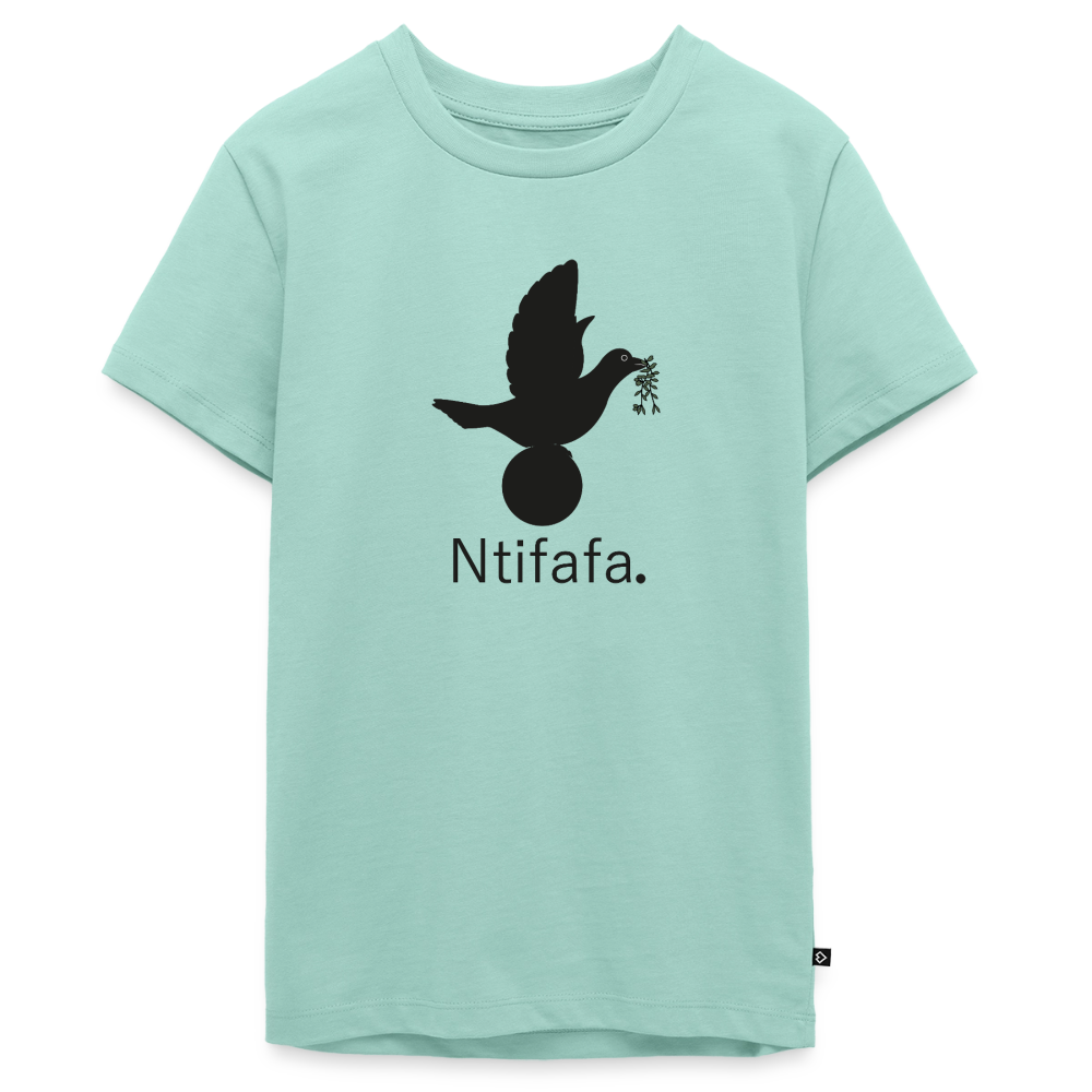 T-shirt Premium Ado Ntifafa noir - Lusoquot - menthe 