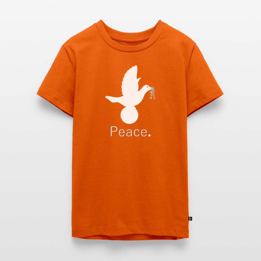 T-shirt Premium Ado Peace blanc Lusoquot - orange 