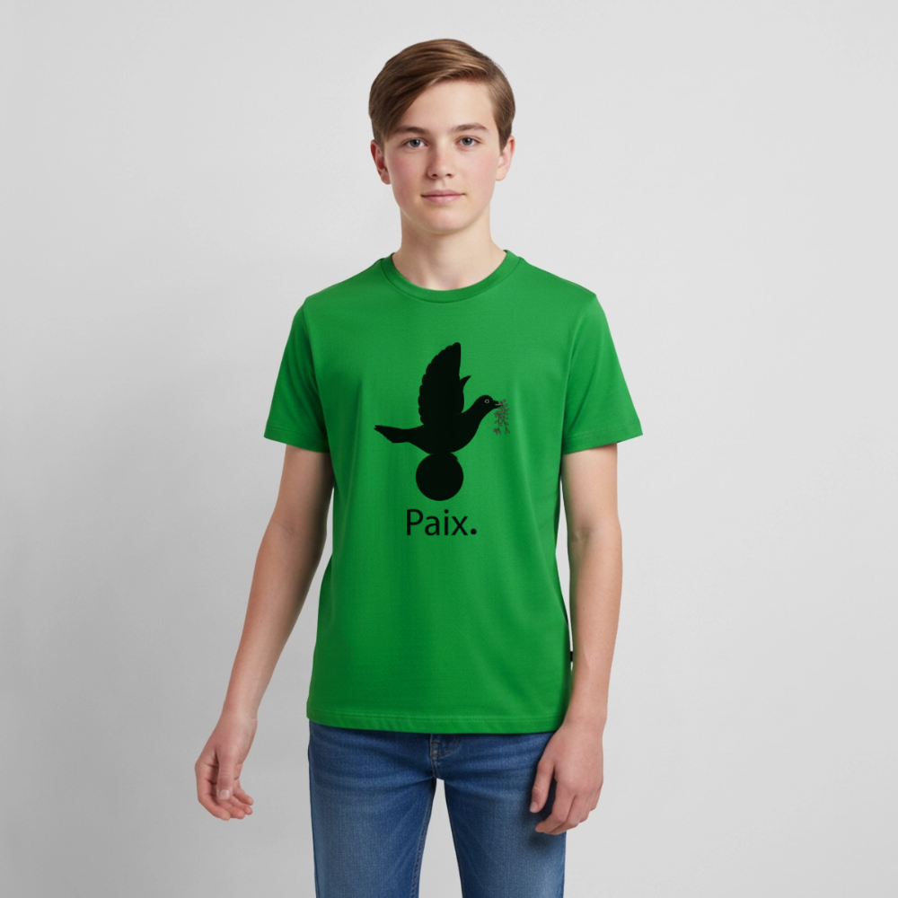 T-shirt Premium Ado Paix noir - Lusoquot - vert