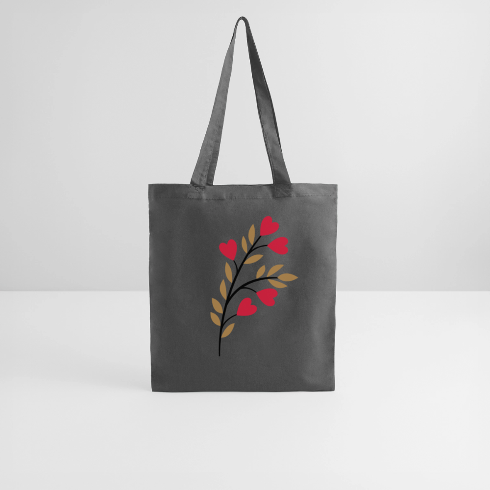 Tote Bag Peace rouge - Lusoquot - gris graphite