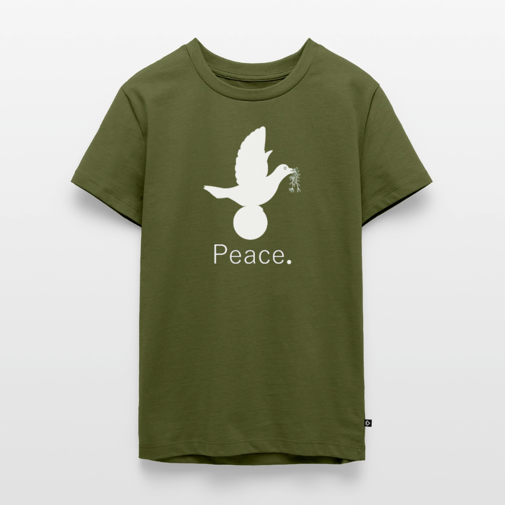T-shirt Premium Ado Peace blanc Lusoquot - kaki