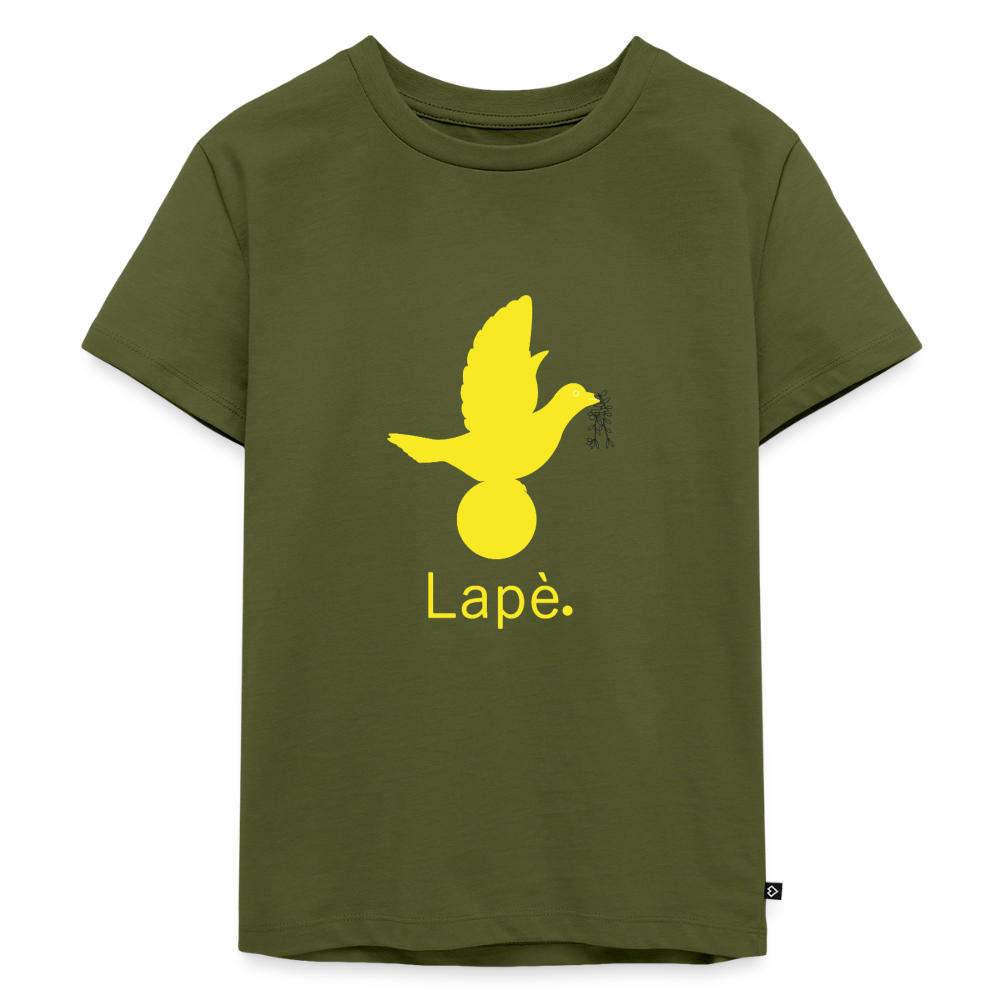 T-shirt Premium Enfant Lapè jaune - Lusoquot - kaki