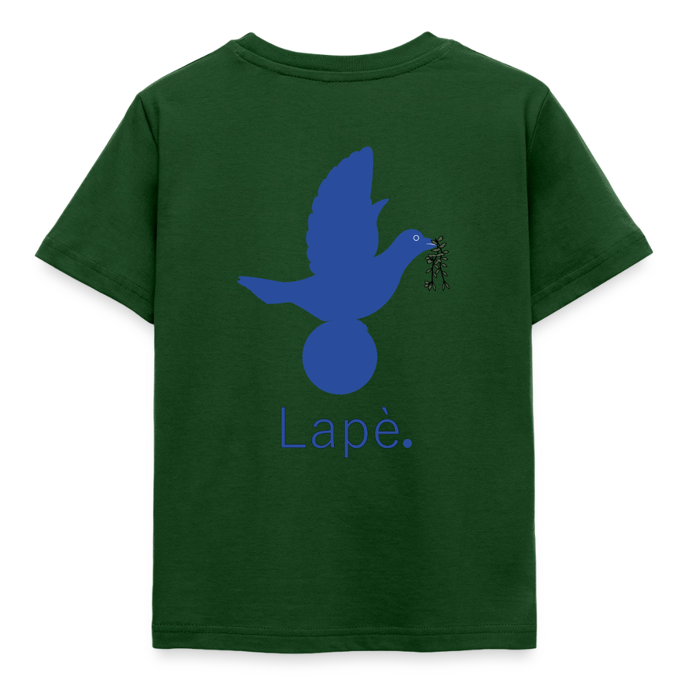 T-shirt Enfant anniversaire 2 ans Lapè bleu - Lusoquot - vert forêt