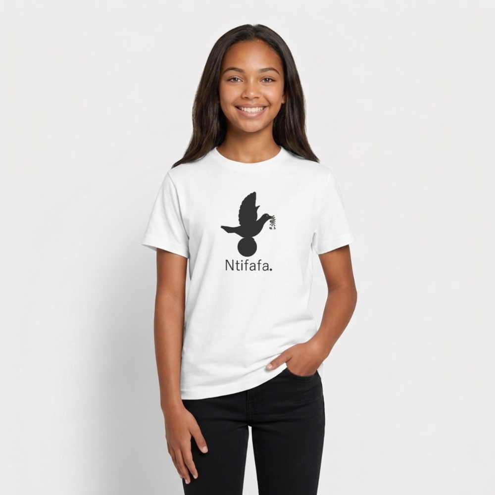 T-shirt Ado Ntifafa noir - Lusoquot - blanc