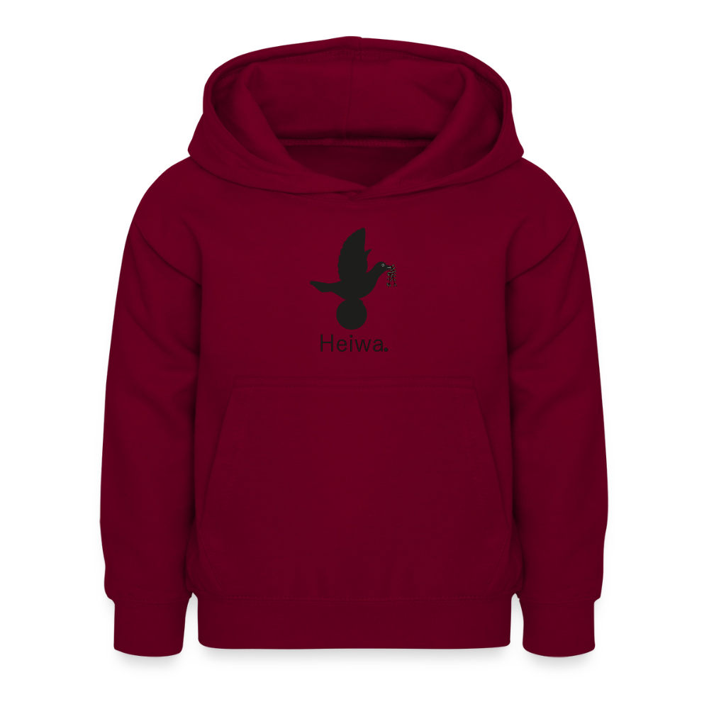Sweat à capuche Enfant Heiwa noir - Lusoquot - bordeaux