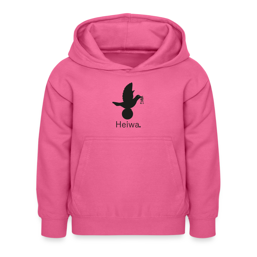 Sweat à capuche Enfant Heiwa noir - Lusoquot - rose
