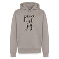 Sweat-shirt à capuche Premium pour hommes Peace and joy Peace noir - Lusoquot - taupe