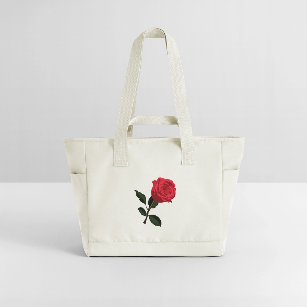 Sac matelassé déperlant Ntifafa rouge - Lusoquot - blanc nature