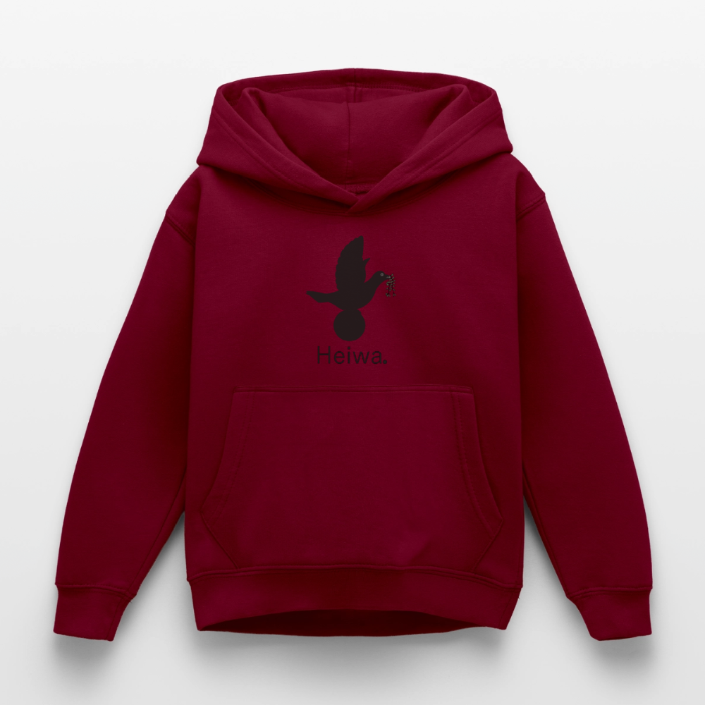 Sweat à capuche Enfant Heiwa noir - Lusoquot - bordeaux
