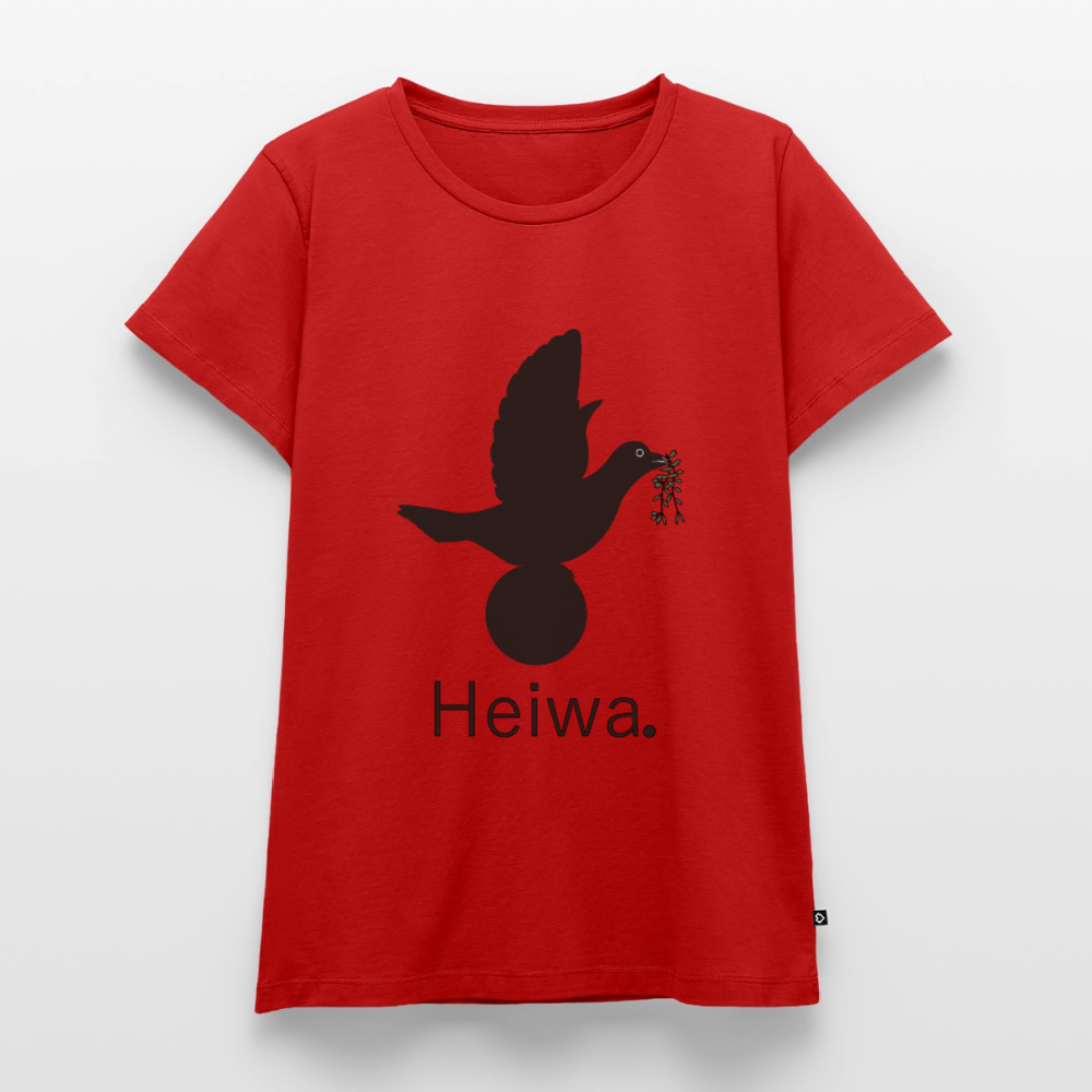 T-shirt Premium Femme Heiwa noir - Lusoquot - rouge