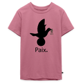 T-shirt Premium Ado Paix noir - Lusoquot - mauve