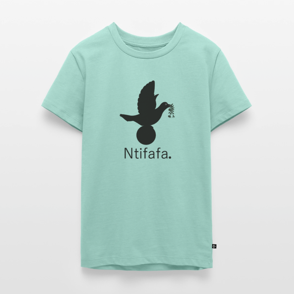T-shirt Premium Ado Ntifafa noir - Lusoquot - menthe 