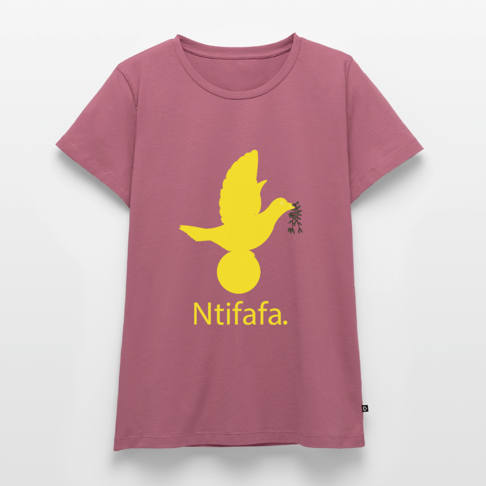 T-shirt Premium Femme Ntifafa jaune - Lusoquot - mauve