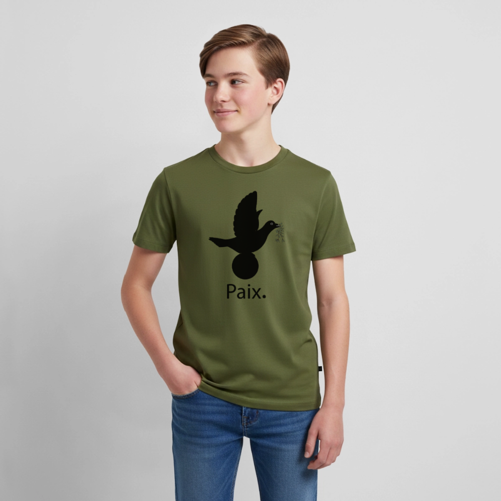 T-shirt Premium Ado Paix noir - Lusoquot - kaki