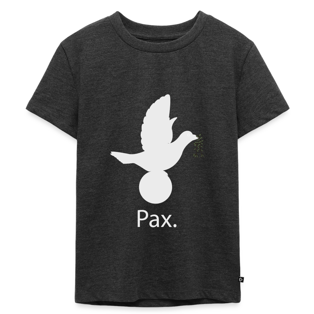 T-shirt Premium Enfant Pax blanc - Lusoquot - anthracite chiné