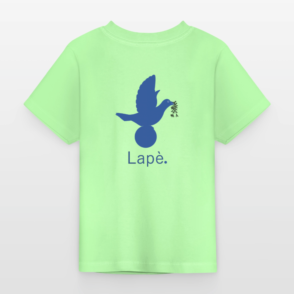 T-shirt Bébé anniversaire 2ans Paix bleu - Lusoquot - vert menthe
