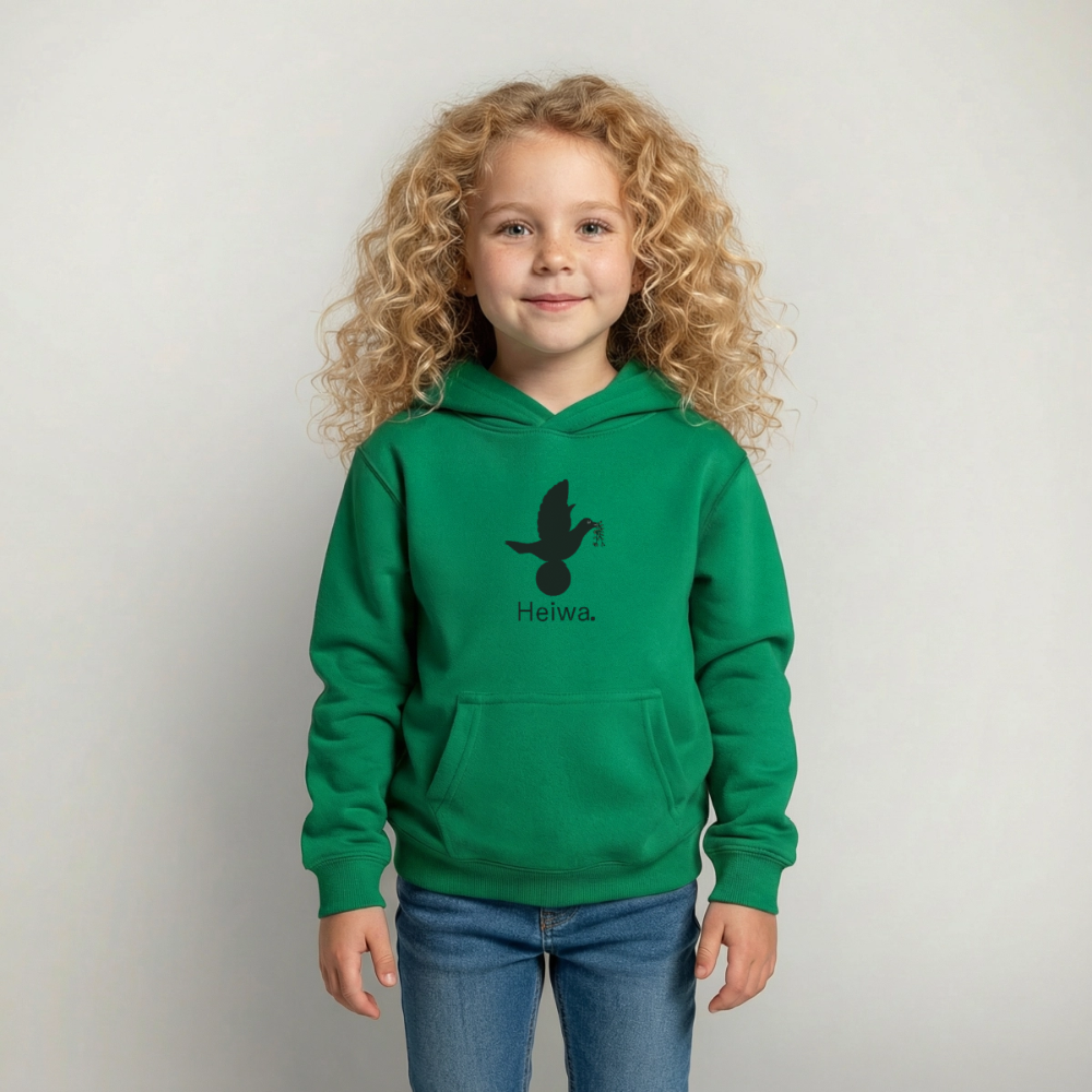 Sweat à capuche Enfant Heiwa noir - Lusoquot - vert