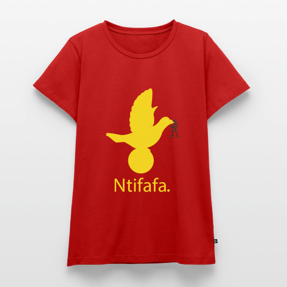 T-shirt Premium Femme Ntifafa jaune - Lusoquot - rouge