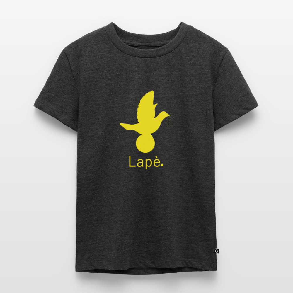 T-shirt Premium Enfant Lapè jaune - Lusoquot - anthracite chiné