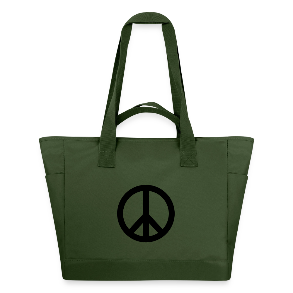 Sac matelassé déperlant Paix noir - Lusoquot - vert sapin