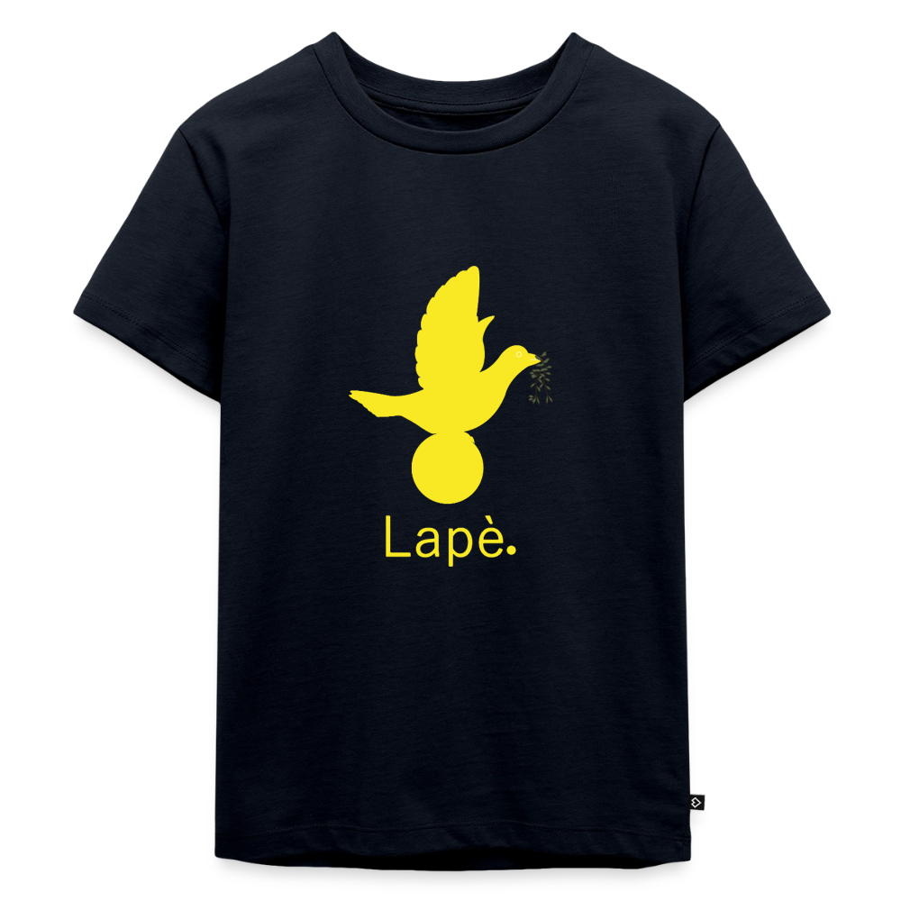 T-shirt Premium Enfant Lapè jaune - Lusoquot - bleu marine