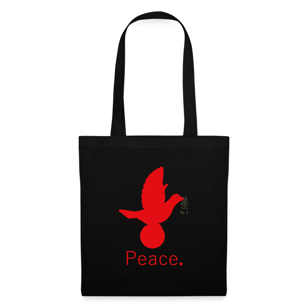 Tote Bag Peace rouge - Lusoquot - noir
