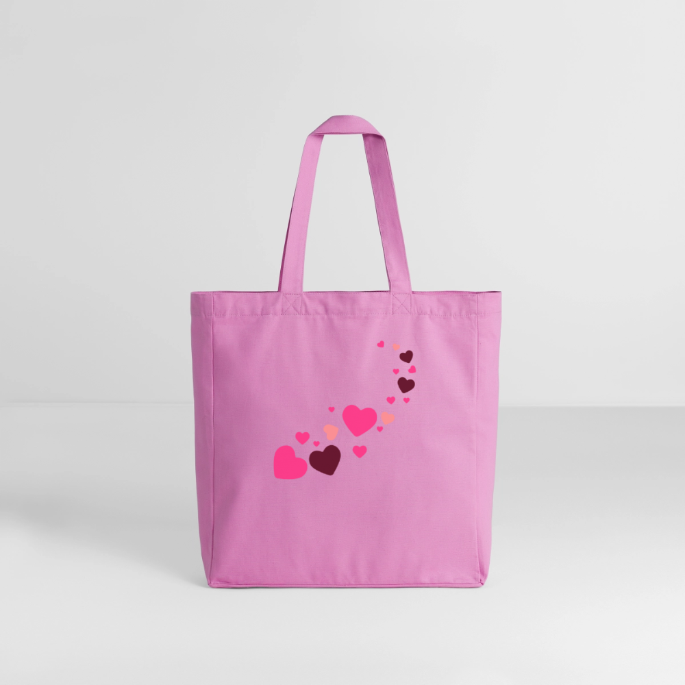 Tote bag Stanley/Stella Midweight recyclé Coeur Peace rose - Lusoquot - rose