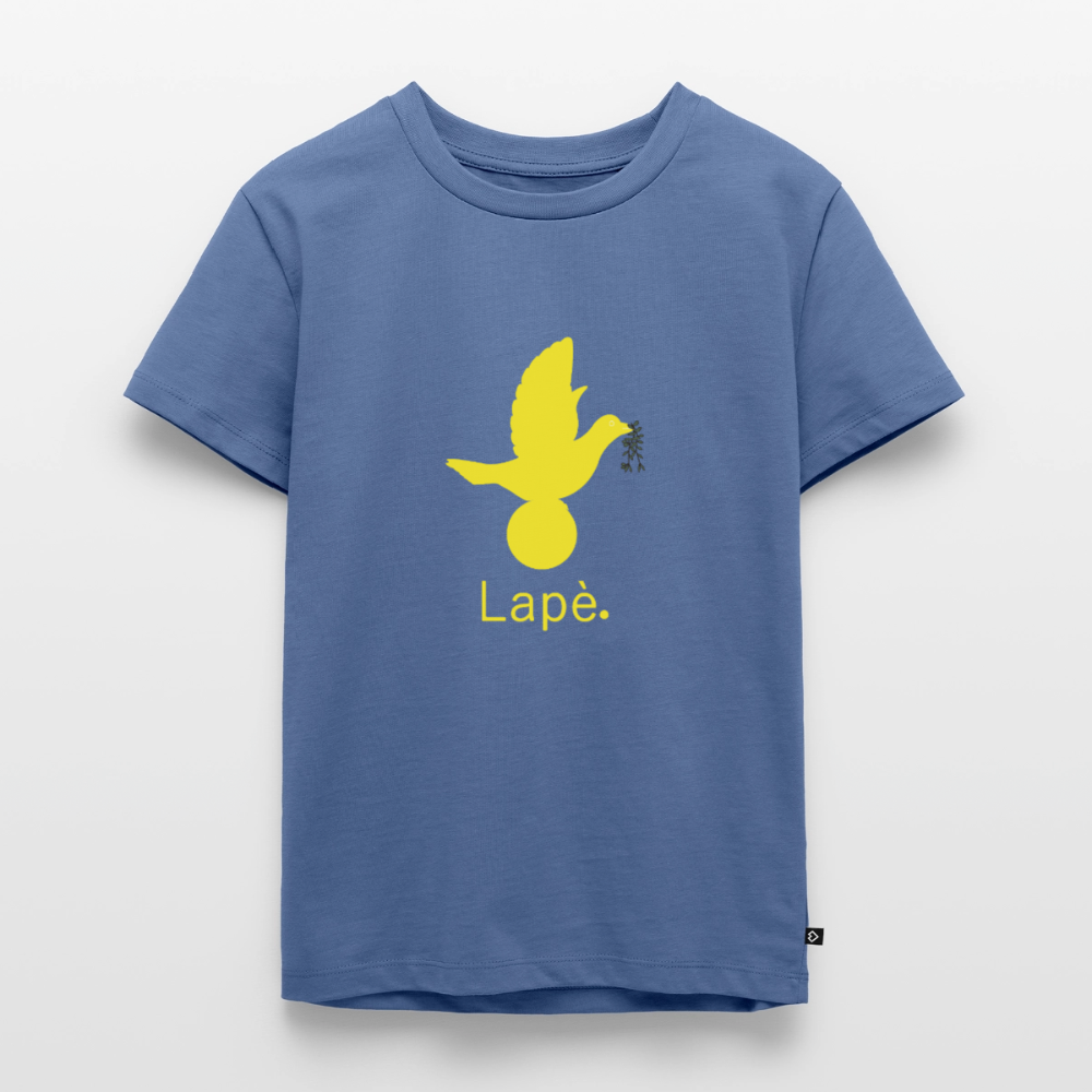 T-shirt Premium Enfant Lapè jaune - Lusoquot - bleu pigeon