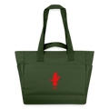 Sac matelassé déperlant Pax rouge -Lusoquot - vert sapin