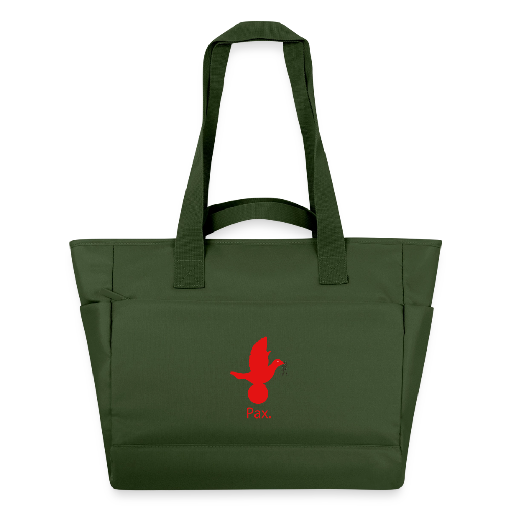 Sac matelassé déperlant Pax rouge -Lusoquot - vert sapin