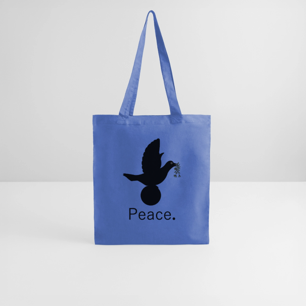 Tote Bag I love you to moon and back Peace noir - Lusoquot - bleu pâle