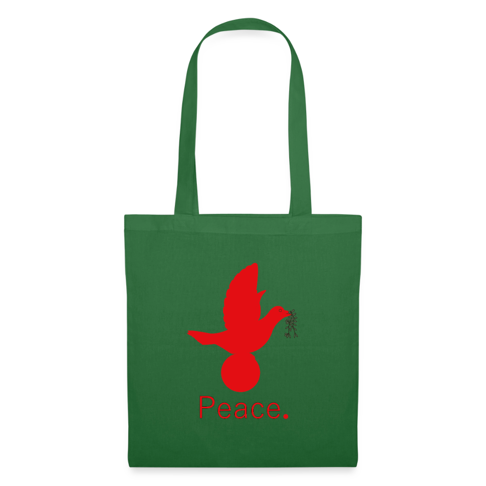Tote Bag Peace rouge - Lusoquot - vert sapin