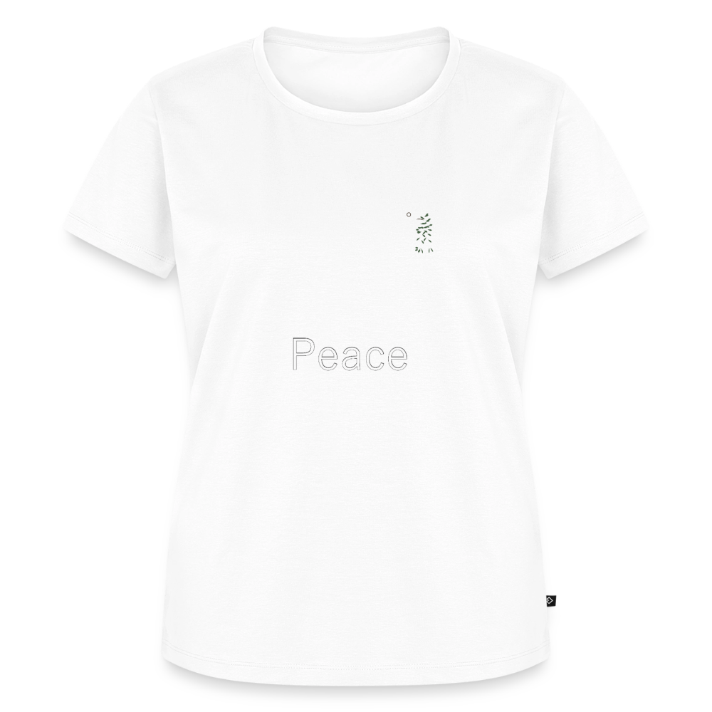T-shirt Premium Femme Peace blanc - Lusoquot - blanc