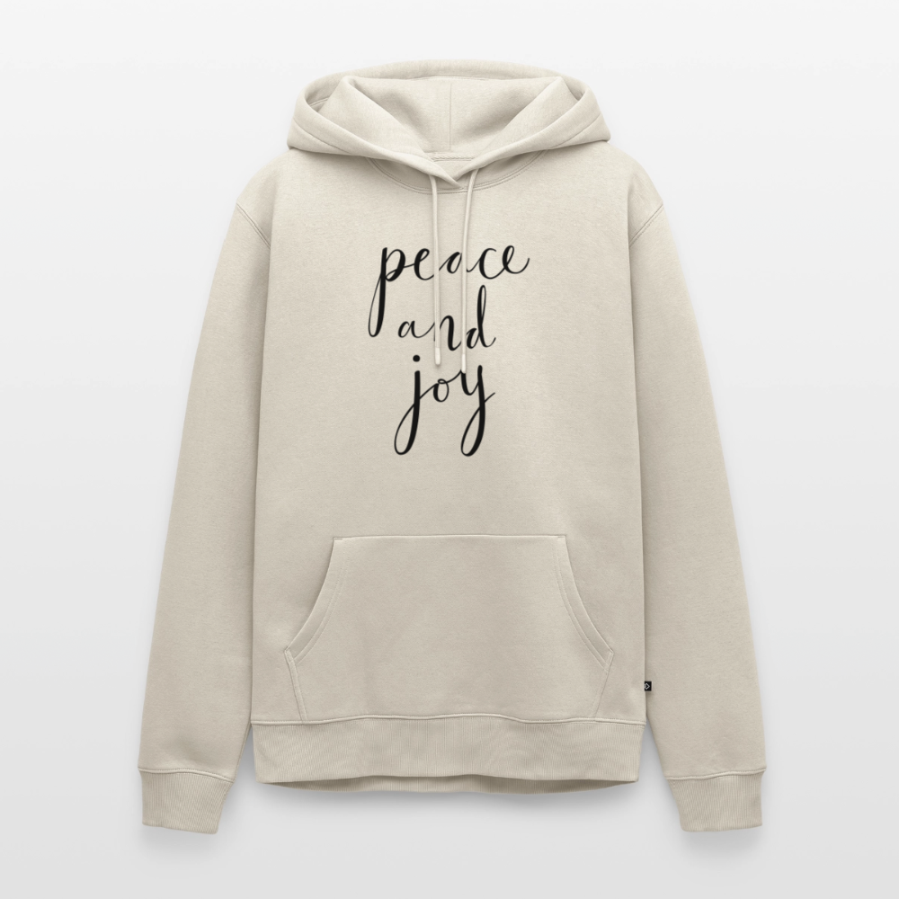 Sweat-shirt à capuche Premium pour hommes Peace and joy Peace noir - Lusoquot - beige