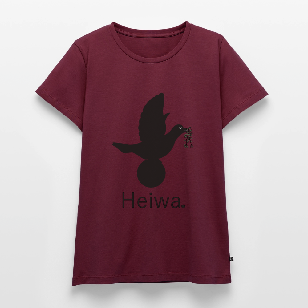 T-shirt Premium Femme Heiwa noir - Lusoquot - bourgogne